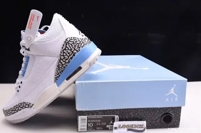 Rep Husky CT8532-104 UNC Jordan Air 3 0603
